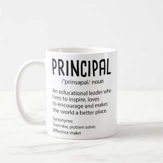 Principal Definition Funny Gift für Lehrer Kaffeetasse