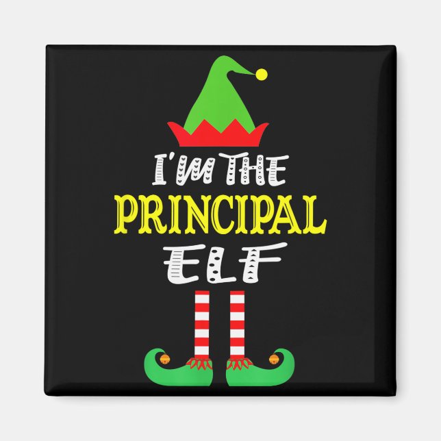Principal Elf Matching Family Group Christmas  Magnet (Vorne)