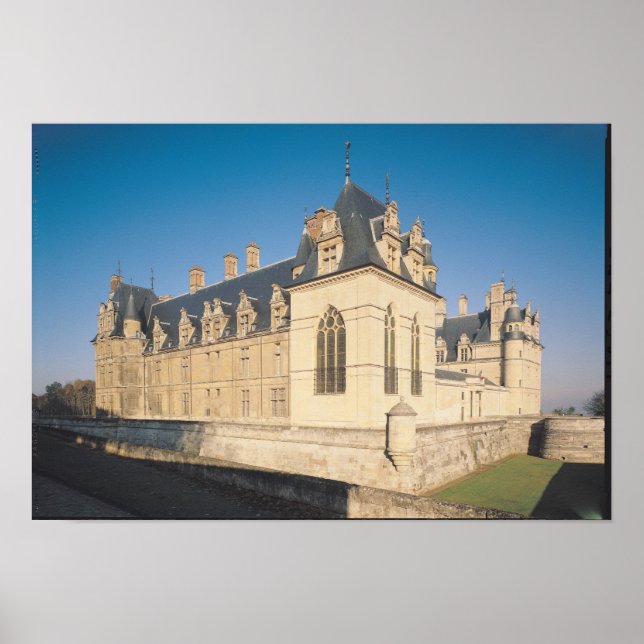 Principal facade and the south facade poster (Vorne)