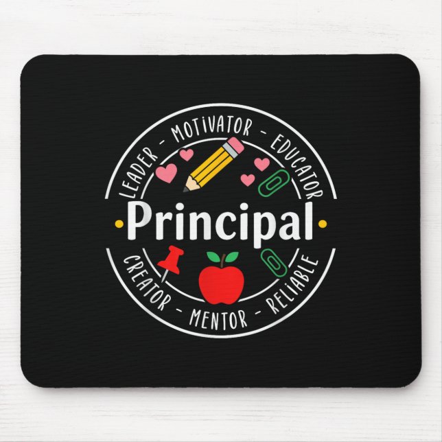 Principal Leader Motivator First Day Back To Schoo Mousepad (Vorne)