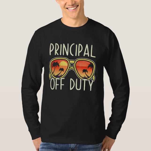 Principal Off Duty Sonnenbrille Beach Vacation App T-Shirt (Vorderseite)