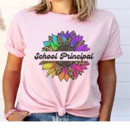Principal Profession Regenbogen Sonnenblume T-Shirt