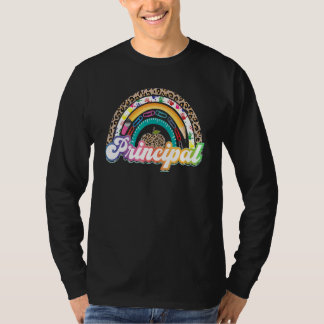 Principal Rainbow Leopard School T-Shirt