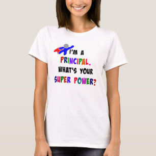 Principal Superhero Spaß T-Shirt