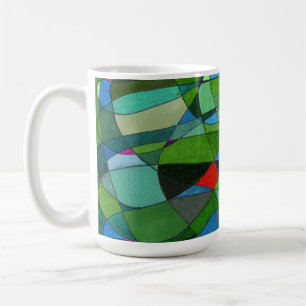 "Principalement des Verts" Résumé Conception Mug