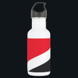 Principality of Sealand Flag Edelstahlflasche<br><div class="desc">Patriotic flag of Principality of Sealand.</div>