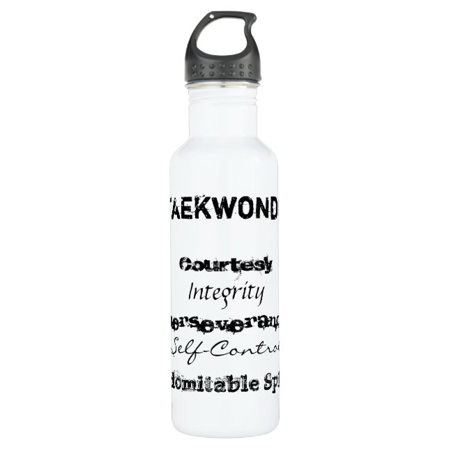 Principes de bouteille d'eau du Taekwondo (Devant)