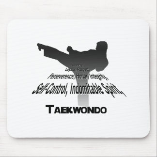 Principes de tapis de souris du Taekwondo