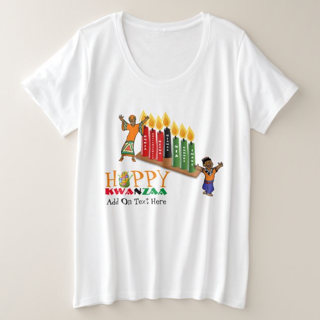 Principes Happy KWANZAA 7 personnalisables (Design devant)