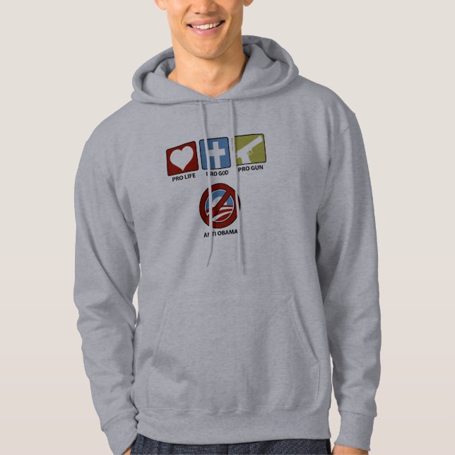 Princples gegen Obama Hoodie (Vorderseite)