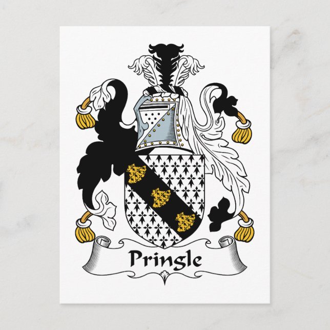 Pringle-Familienwappen Postkarte (Vorderseite)