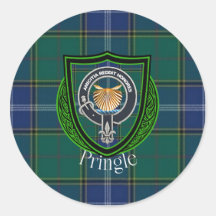 Pringle Schottischer Clan Tartan und Wappen