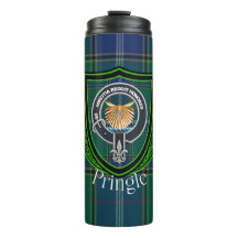 Pringle Scottish Clan Tartan and Crest