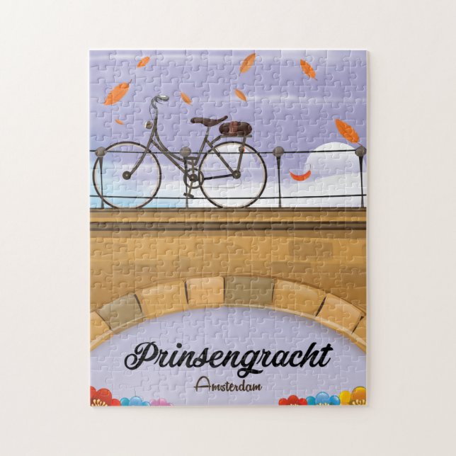 Prinsengracht, Canal Amsterdam Reiseplakat (Vertikal)