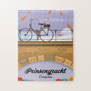 Prinsengracht,Kanal Amsterdam Reiseplakat