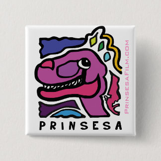 Prinsesa Logo - quadratischer Knopf Button