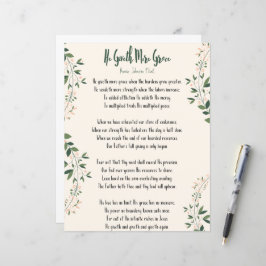 Print - Annie Johnson Flint 'He Giveth More Grace'