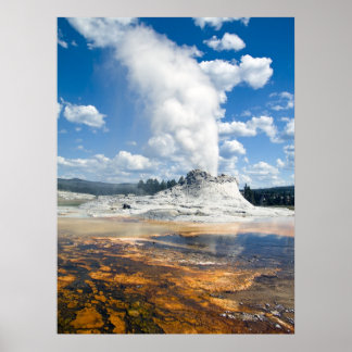 Print - Castle Geyser, Yellowstone Nationalpark, Poster
