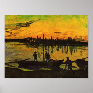 Print - Coal Barges Poster