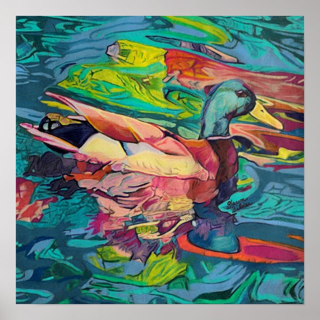 Print Custom Art Duck Poster (Vorne)