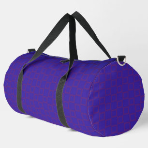 Print Cut Nähtasche Blau Lila modernes Design Duffle Bag