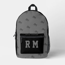 Print Cut Nähtasche schwarz Moderne Reiseleiter Ki Bedruckter Rucksack