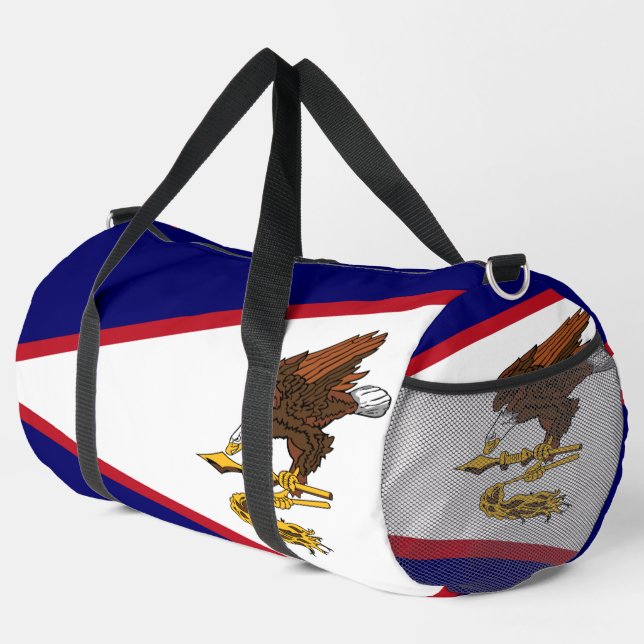 Print Cut Sac à coudre avec le drapeau des Samoa a (Coin droit)