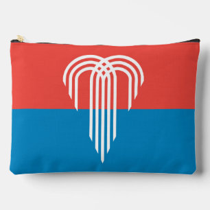 Print Cut Sew Bag mit der Flagge von Kansas CIty, Zubehörtasche