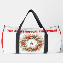 Print Cut Sew Bag- Personalized Tropical Xmas Bag Duffle Bag
