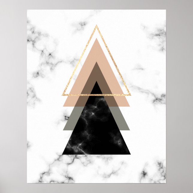 Print-Design in Pastel-Marmor Poster (Vorne)