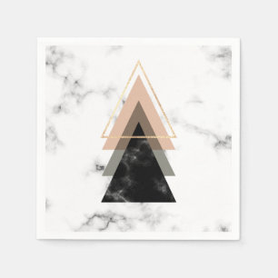 Print-Design in Pastel-Marmor Serviette