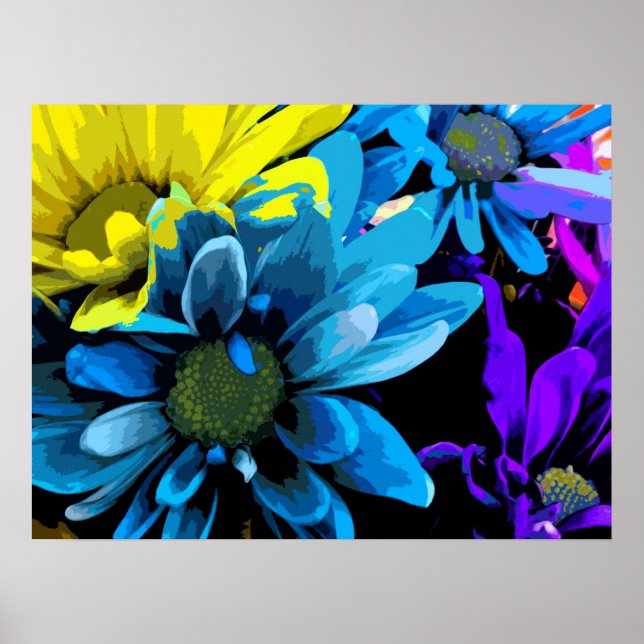 Print - Helle Blüten 4724D Poster (Vorne)
