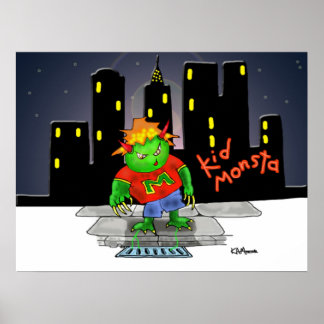 Print "Kidmonsta" - von Kev Moore Poster