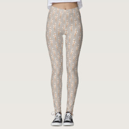 Print-Leggings für botanische Baumwollbranchen Leggings