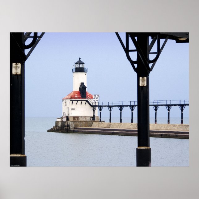 Print - Michigan City East Pierhead LIght Poster (Vorne)