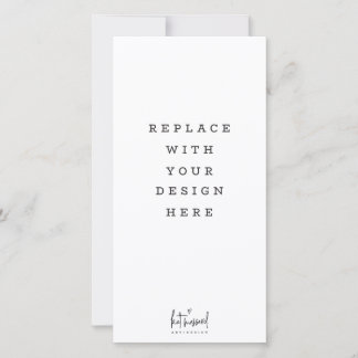 PRINT ORDER 4 x 8 inch Hochformat Dankeskarte