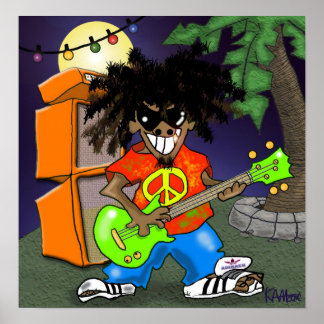 Print "Spank de Plank" - von Kev Moore Poster