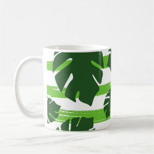 Print Summer exotic Dschungel Pflanze tropische Pa Kaffeetasse