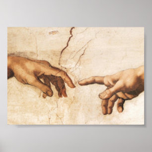 Print - The Creation of Adam Poster