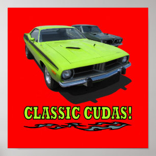 Print with "CLASSIC CUDAS!" design Poster