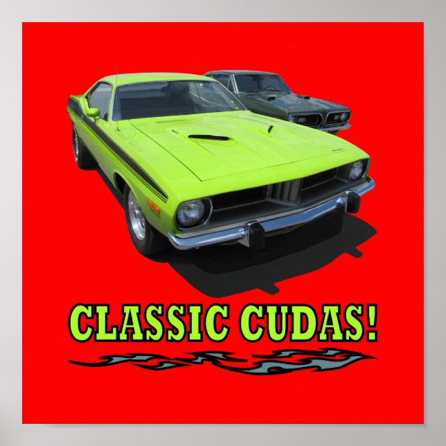 Print with "CLASSIC CUDAS!" design Poster (Vorne)