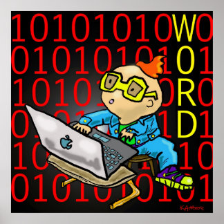 Print "Word" - von Kev Moore Poster