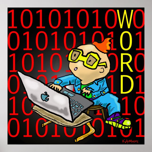 Print "Word" - von Kev Moore Poster (Vorne)