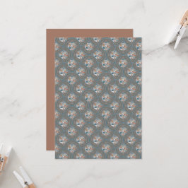 Printable Abstrakt Accent Mandala Ogee Scallops Einladung