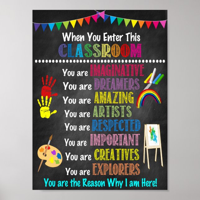 Printable Art Teacher Poster (Vorne)