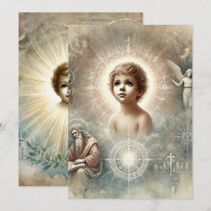 Printable biblische Prophezeiung Jesu Scrapbooks Einladung