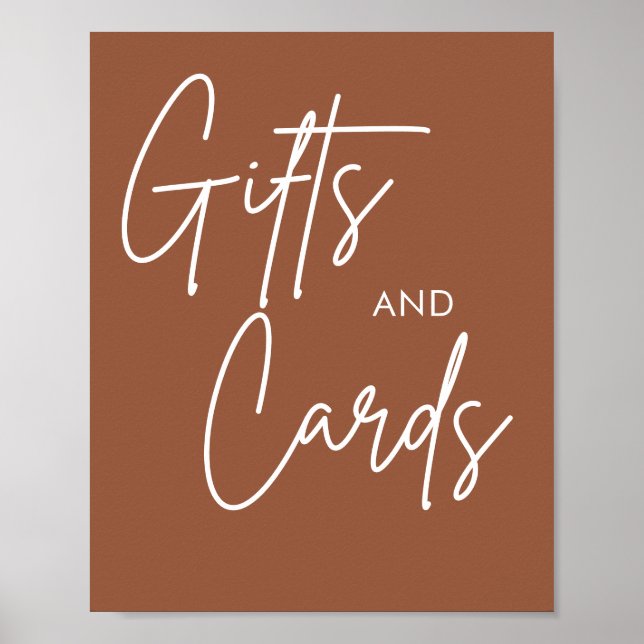 Printable Boho Wedding Cards Geschenkzeichen Poster (Vorne)