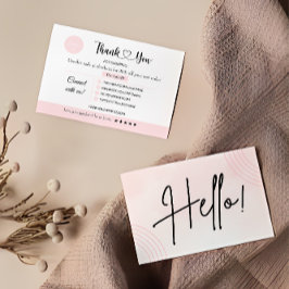 Printable Business Danky Card Dankeskarte