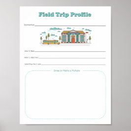 Printable Download-Datei für Kinder-Schulreisen Poster