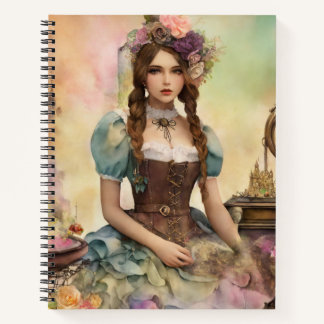 Printable Junk Journal Naturel Frau Notizbuch